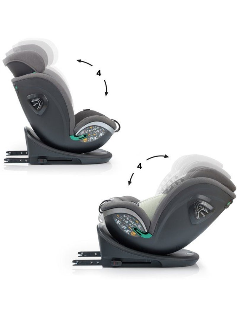 Siège auto pivotant 360° i-size 40-150 cm groupe 0/1/2/3 avec réducteur - xperta - babyauto Vert olive - Kiabi