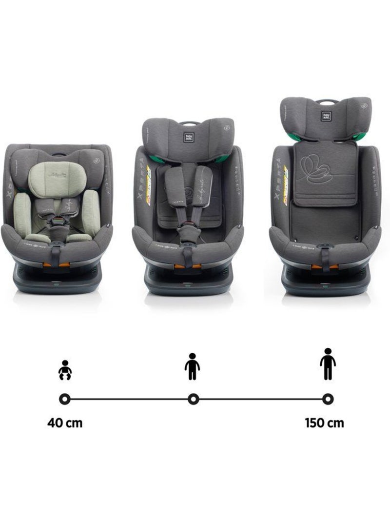Siège auto pivotant 360° i-size 40-150 cm groupe 0/1/2/3 avec réducteur - xperta - babyauto Vert olive - Kiabi