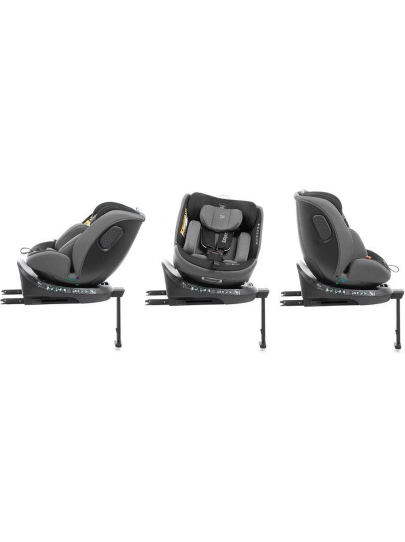 Siège auto pivotant 360° i-size 40-150 cm groupe 0/1/2/3 isofix - core - babyauto gris anthracite - Kiabi