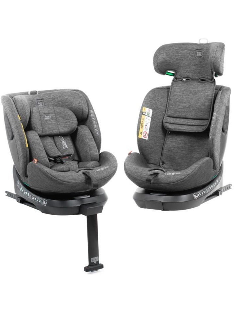 Siège auto pivotant 360° i-size 40-150 cm groupe 0/1/2/3 isofix - core - babyauto Gris - Kiabi