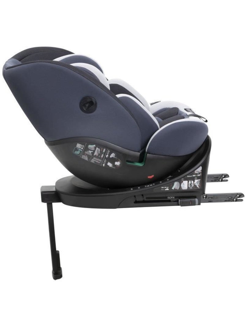 Siège auto pivotant i-size 40-150 cm groupe 0/1/2/3 avec réducteur - everone - chicco Argent - Kiabi