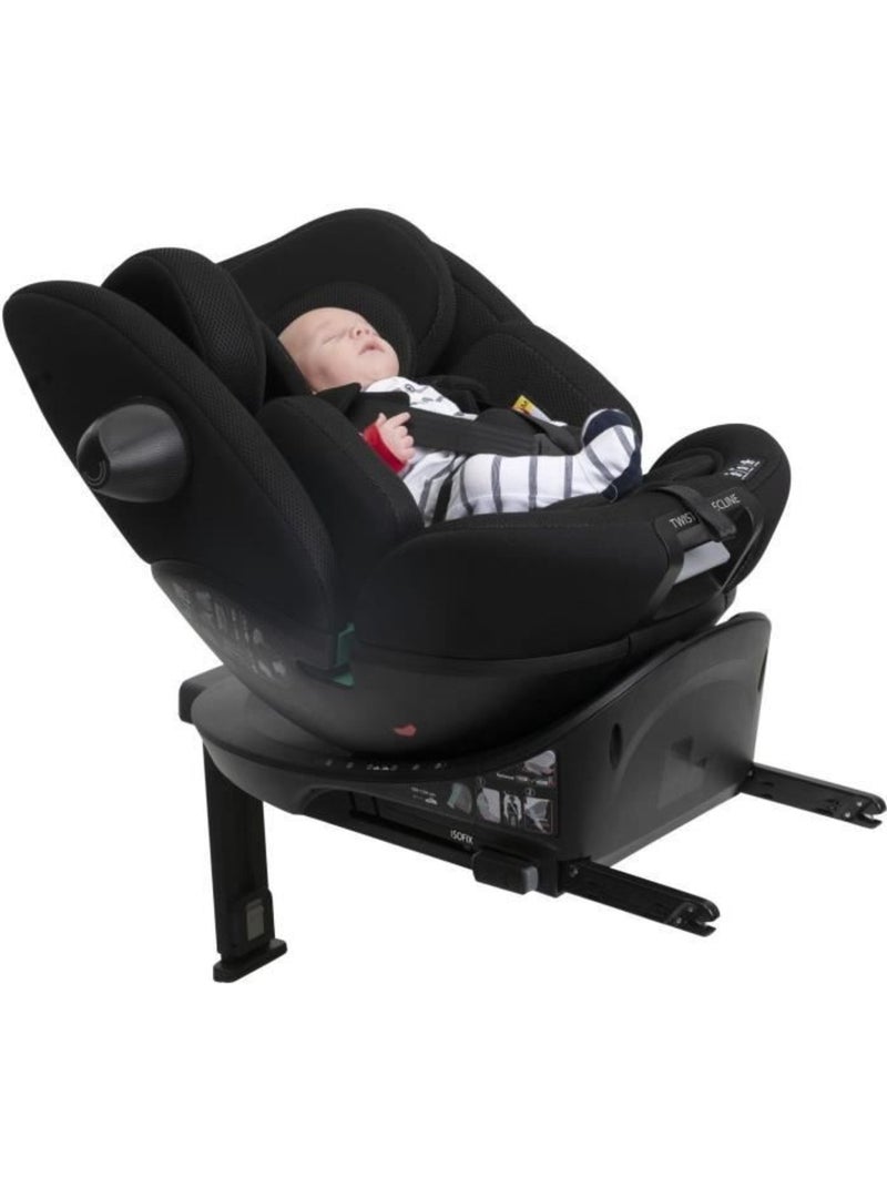 Siège auto pivotant i-size 40-150 cm groupe 0/1/2/3 avec réducteur - everone - chicco Noir - Kiabi