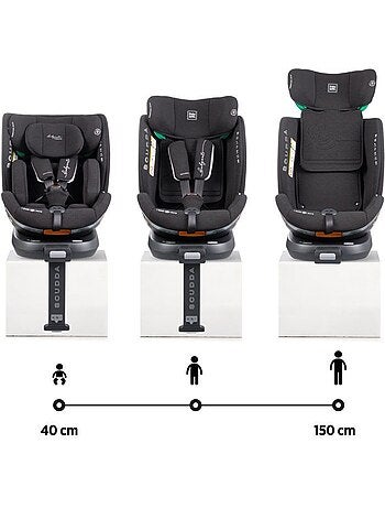 Siège auto pivotant i-size 40-150 cm groupe 0/1/2/3 jambe de force - scudda - babyauto