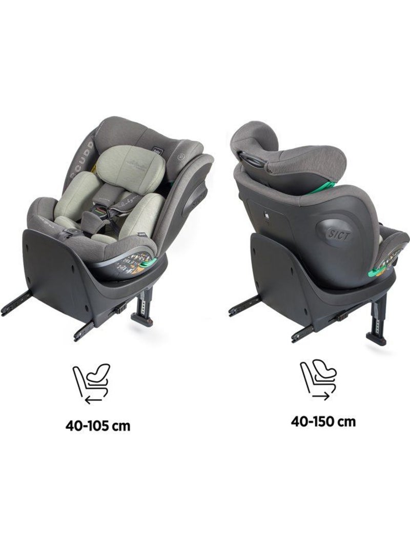Siège auto pivotant i-size 40-150 cm groupe 0/1/2/3 jambe de force - scudda - babyauto Vert olive - Kiabi