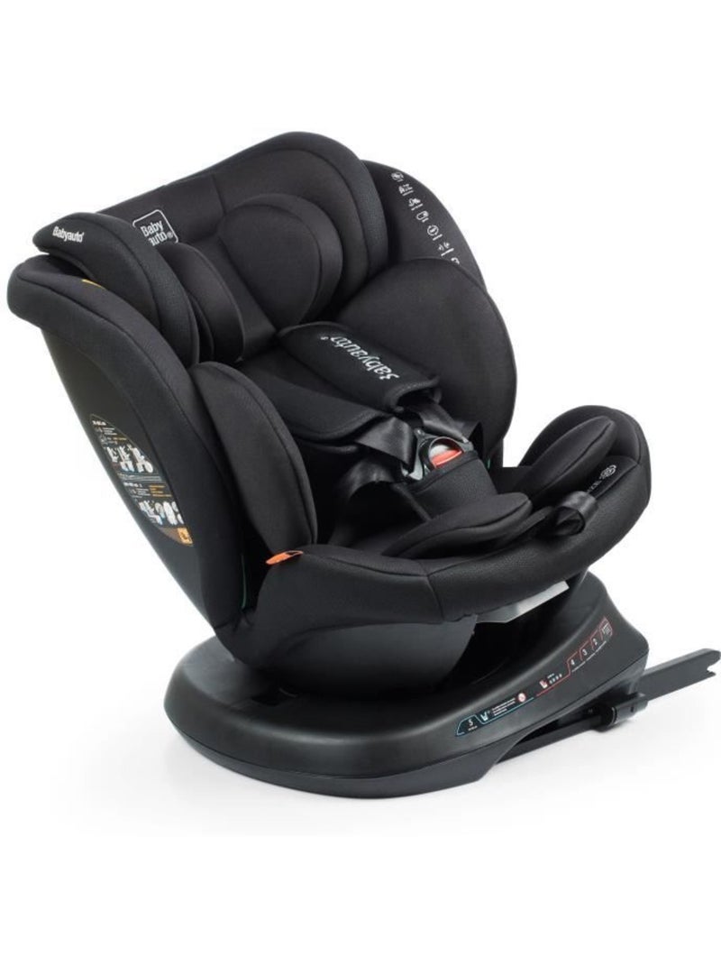 Siège auto pivotant i-size plus 40-150 cm groupe 0/1/2/3 isofix - rodia - babyauto Noir - Kiabi