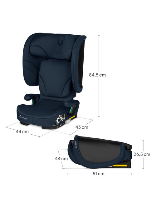 Siège auto pliable LIONELO Orin i-Size - ISOFIX - 100-150 cm - Léger - Groupe 1/2/3 - Kiabi