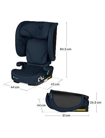 Siège auto pliable LIONELO Orin i-Size - ISOFIX - 100-150 cm - Léger - Groupe 2/3