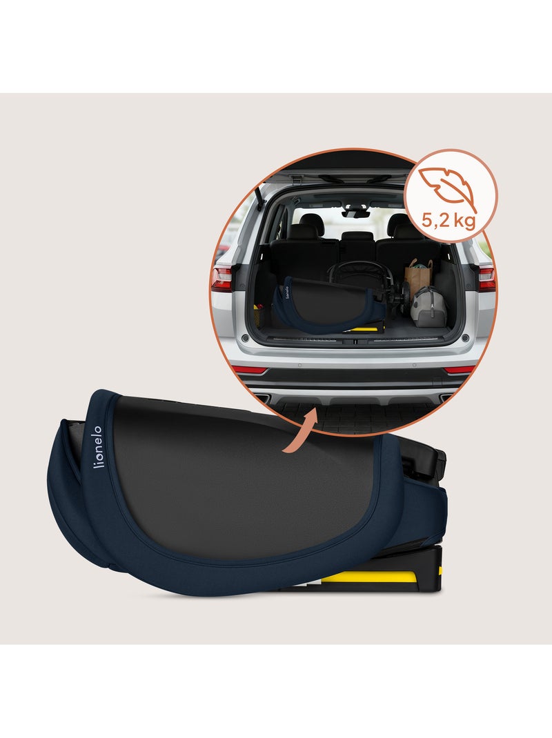 Siège auto pliable LIONELO Orin i-Size - ISOFIX - 100-150 cm - Léger - Groupe 2/3 Bleu - Kiabi