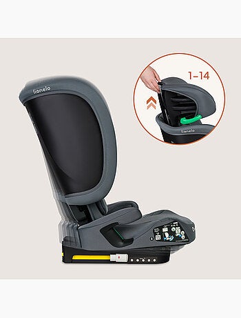Siège auto pliable LIONELO Orin i-Size - ISOFIX - 100-150 cm - Léger - Groupe 2/3