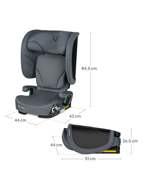 Siège auto pliable LIONELO Orin i-Size - ISOFIX - 100-150 cm - Léger - Groupe 2/3 - Kiabi Siège auto pliable LIONELO Orin i-Size - ISOFIX - 100-150 cm - Léger - Groupe 2/3 - Kiabi