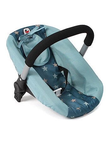 Siège auto pour poupée avec adaptateur - Étoile turquoise