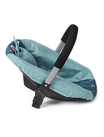 Siège auto pour poupée avec adaptateur - Étoile turquoise