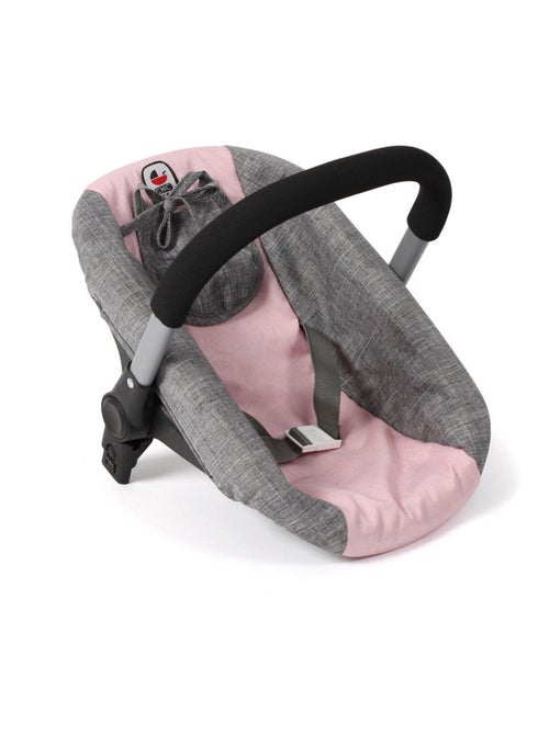 Siège auto pour poupée avec adaptateur - Gris-rose - Kiabi