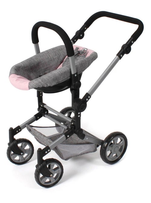 Siège auto pour poupée avec adaptateur - Gris-rose - Kiabi