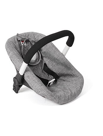 Siège auto pour poupée avec adaptateur Jeans gris