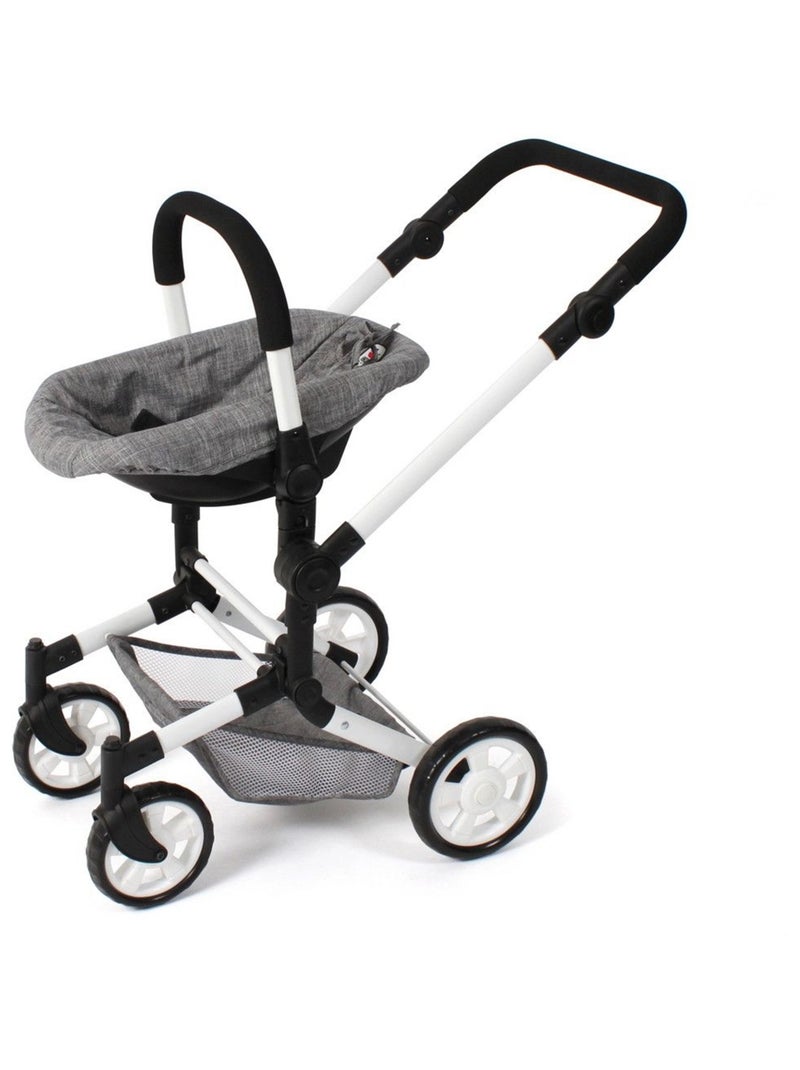 Siège auto pour poupée avec adaptateur Jeans gris Gris - Kiabi