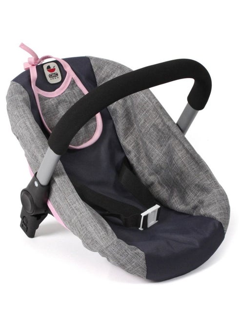 Siège auto pour poupée avec adaptateur Jeans gris-marine - Kiabi