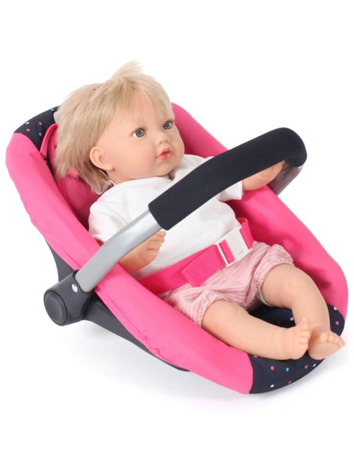 Siège auto pour poupées Rose à pois - Kiabi