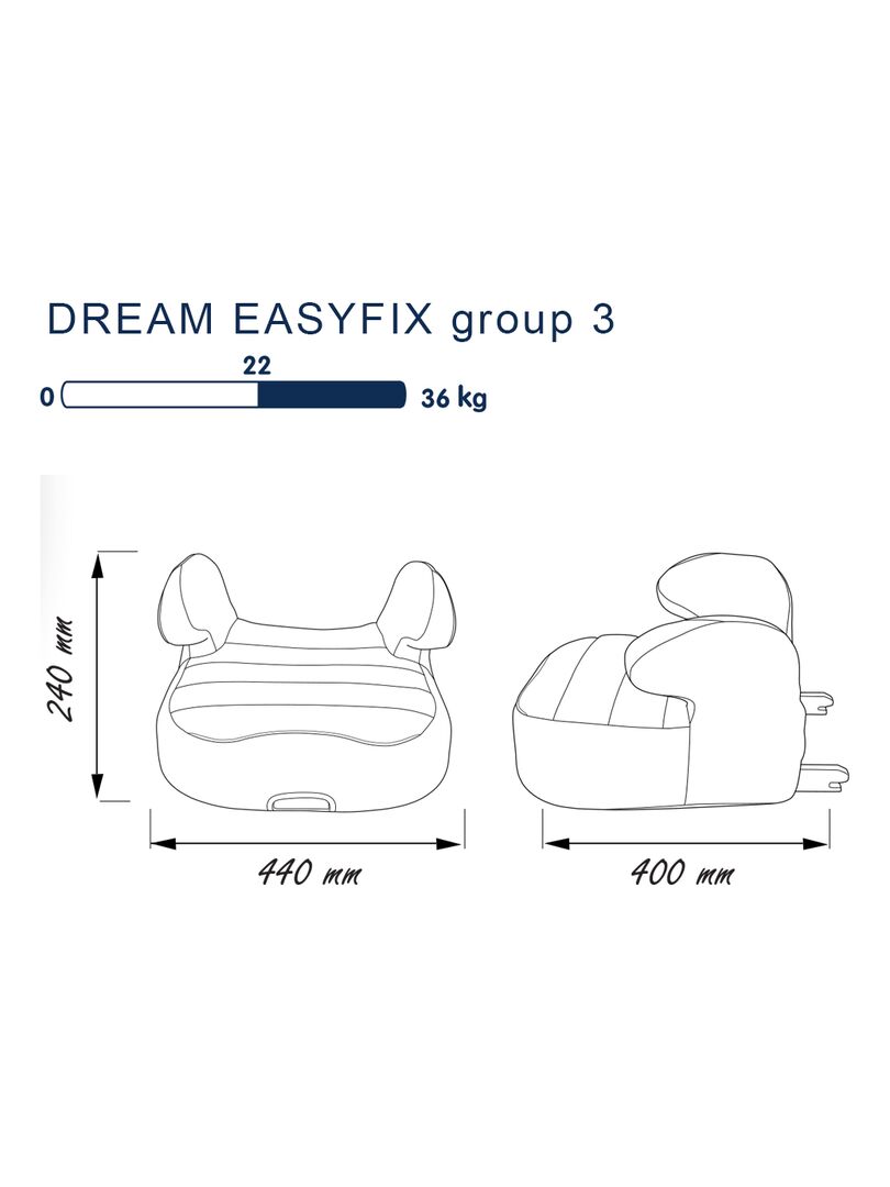 Siège Auto Rehausseur Rway Easyfix Groupe 2/3 (15-36kg) - Disney Toys Story  - Rose clair - Kiabi - 94.99€