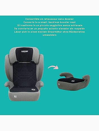 Siège auto rehausseur i-size 100-150 cm groupe 2/3 ceinturé - belem - nania