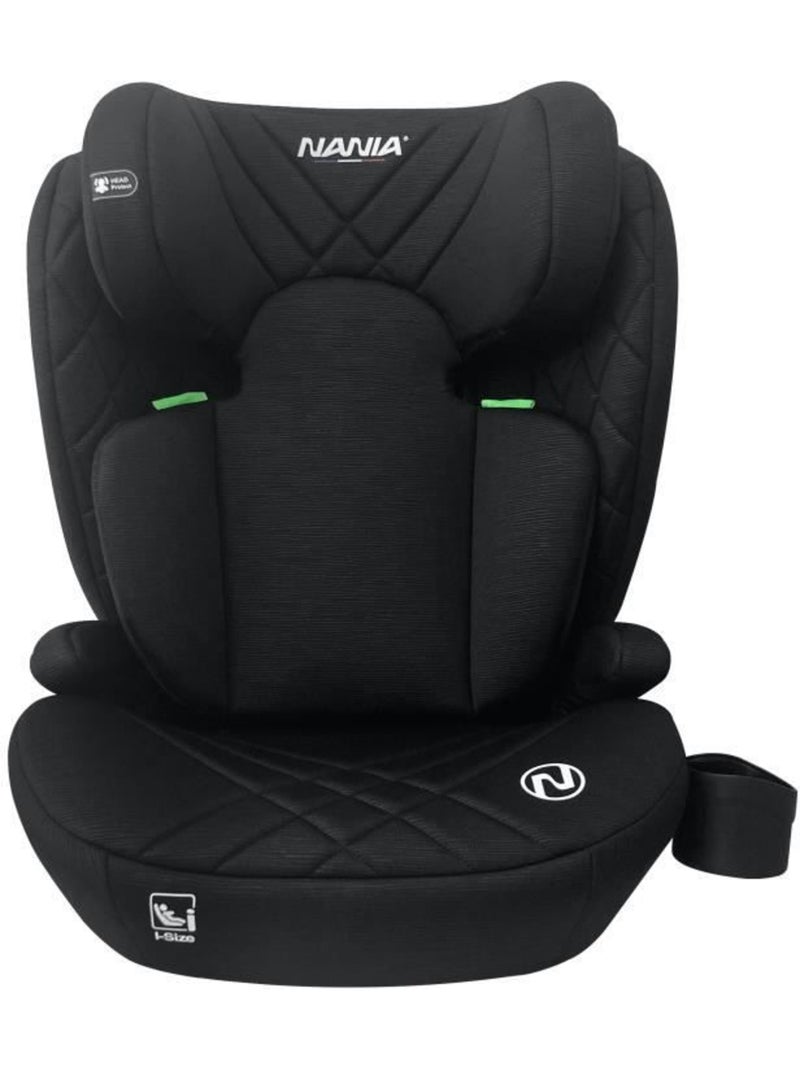 Siège auto rehausseur i-size 100-150 cm groupe 2/3 isofix - bari - nania Noir - Kiabi
