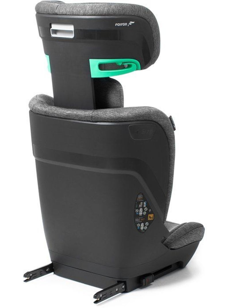 Siège auto rehausseur i-size 100-150 cm groupe 2/3 isofix - colosso - babyauto Gris - Kiabi