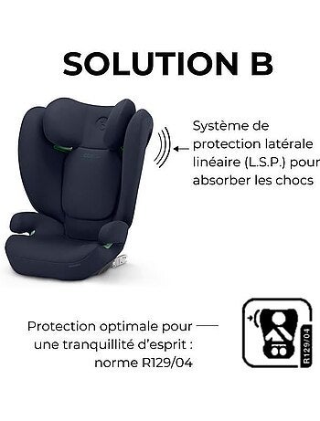 Siège auto rehausseur i-size 100-150 cm groupe 2/3 isofix - solution b i-fix - cbx by cybex
