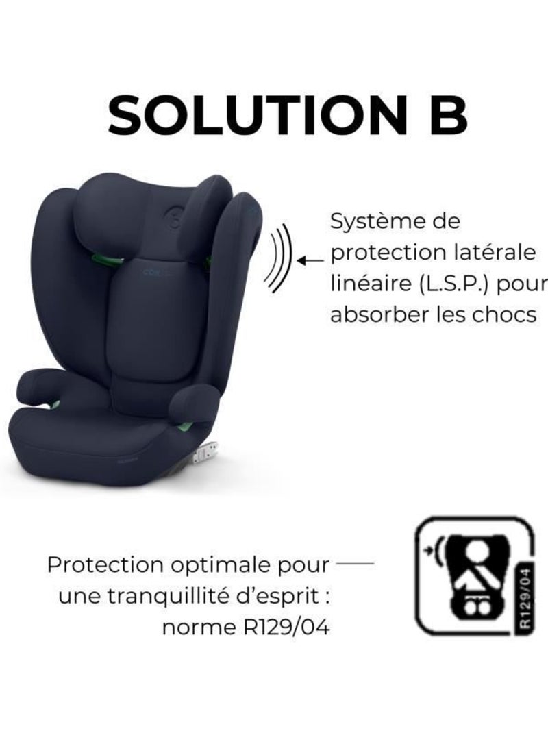 Siège auto rehausseur i-size 100-150 cm groupe 2/3 isofix - solution b i-fix - cbx by cybex Bleu - Kiabi