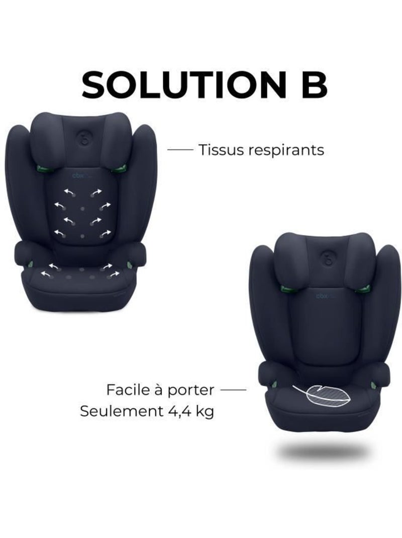 Siège auto rehausseur i-size 100-150 cm groupe 2/3 isofix - solution b i-fix - cbx by cybex Bleu - Kiabi