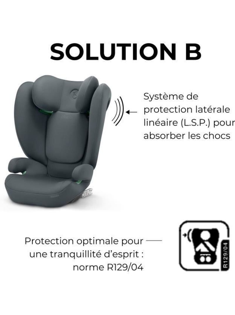 Siège auto rehausseur i-size 100-150 cm groupe 2/3 isofix - solution b i-fix - cbx by cybex Gris - Kiabi