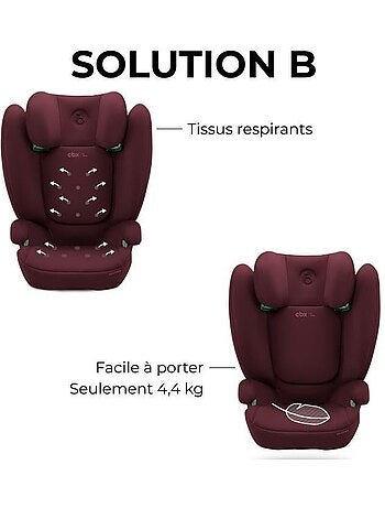 Siège auto rehausseur i-size 100-150 cm groupe 2/3 isofix - solution b i-fix - cbx by cybex