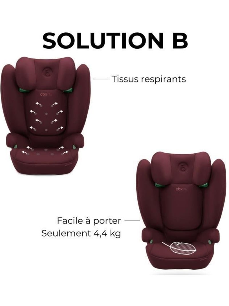 Siège auto rehausseur i-size 100-150 cm groupe 2/3 isofix - solution b i-fix - cbx by cybex Rouge - Kiabi