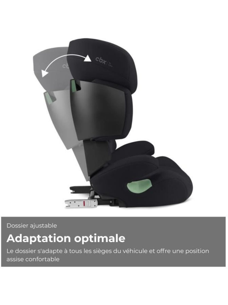 Siège auto rehausseur i-size 100-150 cm groupe 2/3 isofix - solution x i-fix - cbx by cybex Noir - Kiabi