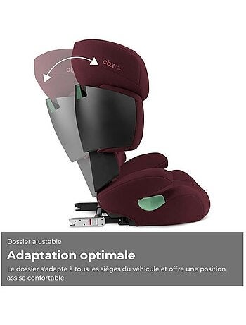 Siège auto rehausseur i-size 100-150 cm groupe 2/3 isofix - solution x i-fix - cbx by cybex