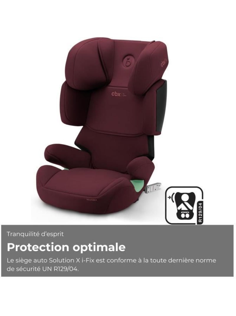 Siège auto rehausseur i-size 100-150 cm groupe 2/3 isofix - solution x i-fix - cbx by cybex Rouge - Kiabi