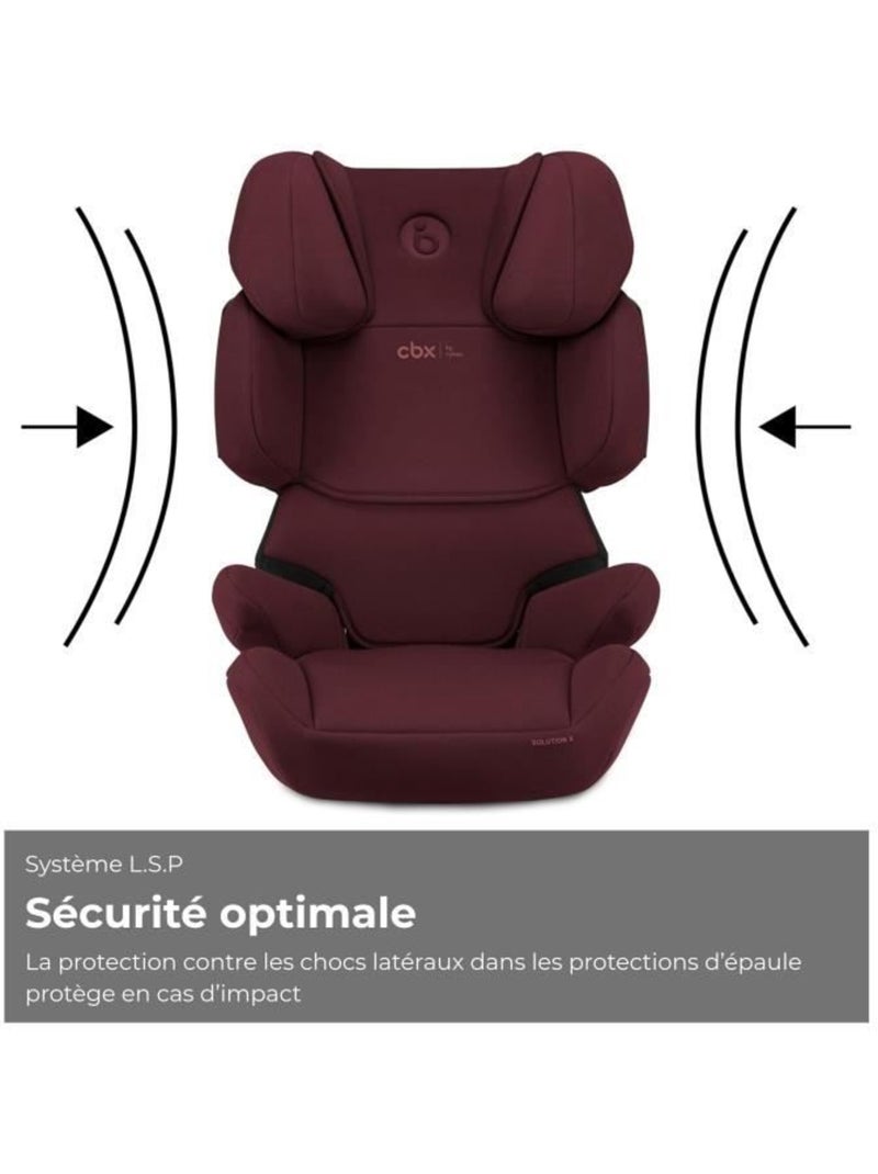 Siège auto rehausseur i-size 100-150 cm groupe 2/3 isofix - solution x i-fix - cbx by cybex Rouge - Kiabi