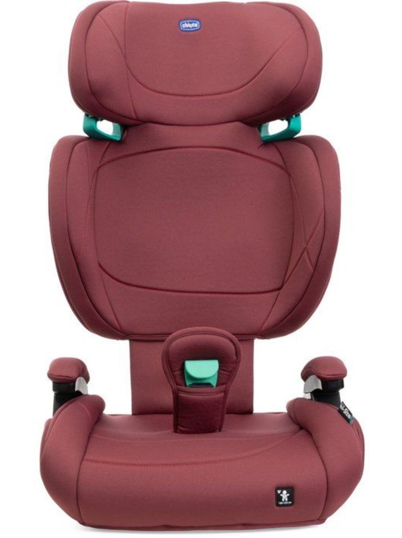 Siège auto rehausseur i-size 100-150 cm groupe 2/3 léger - quizy lite - chicco Rouge rubis - Kiabi