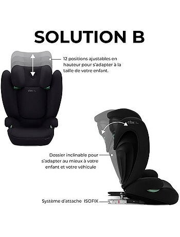 Siège auto rehausseur i-size 100-150 cm groupe 2/3 isofix - solution b i-fix - cbx by cybex