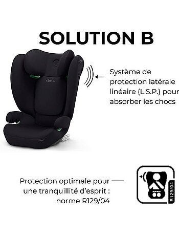 Siège auto rehausseur i-size 100-150 cm groupe 2/3 isofix - solution b i-fix - cbx by cybex