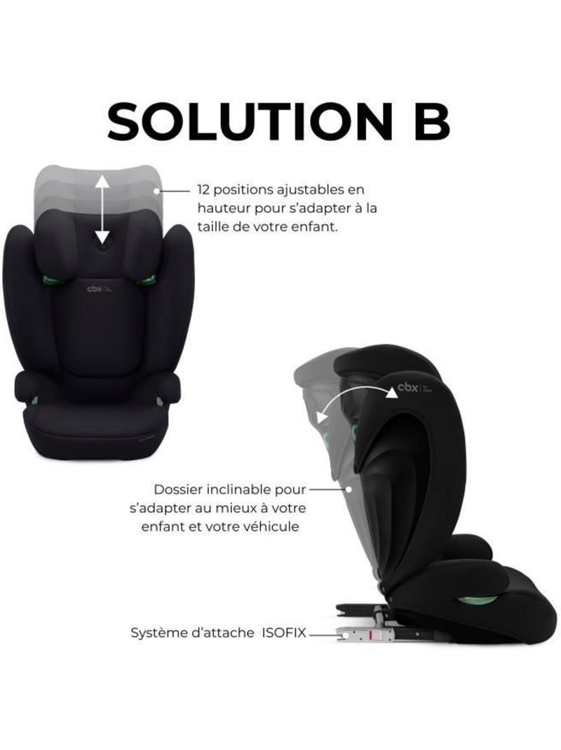 Siège auto rehausseur i-size 100-150 cm isofix - solution b i-fix - cbx by cybex Noir - Kiabi