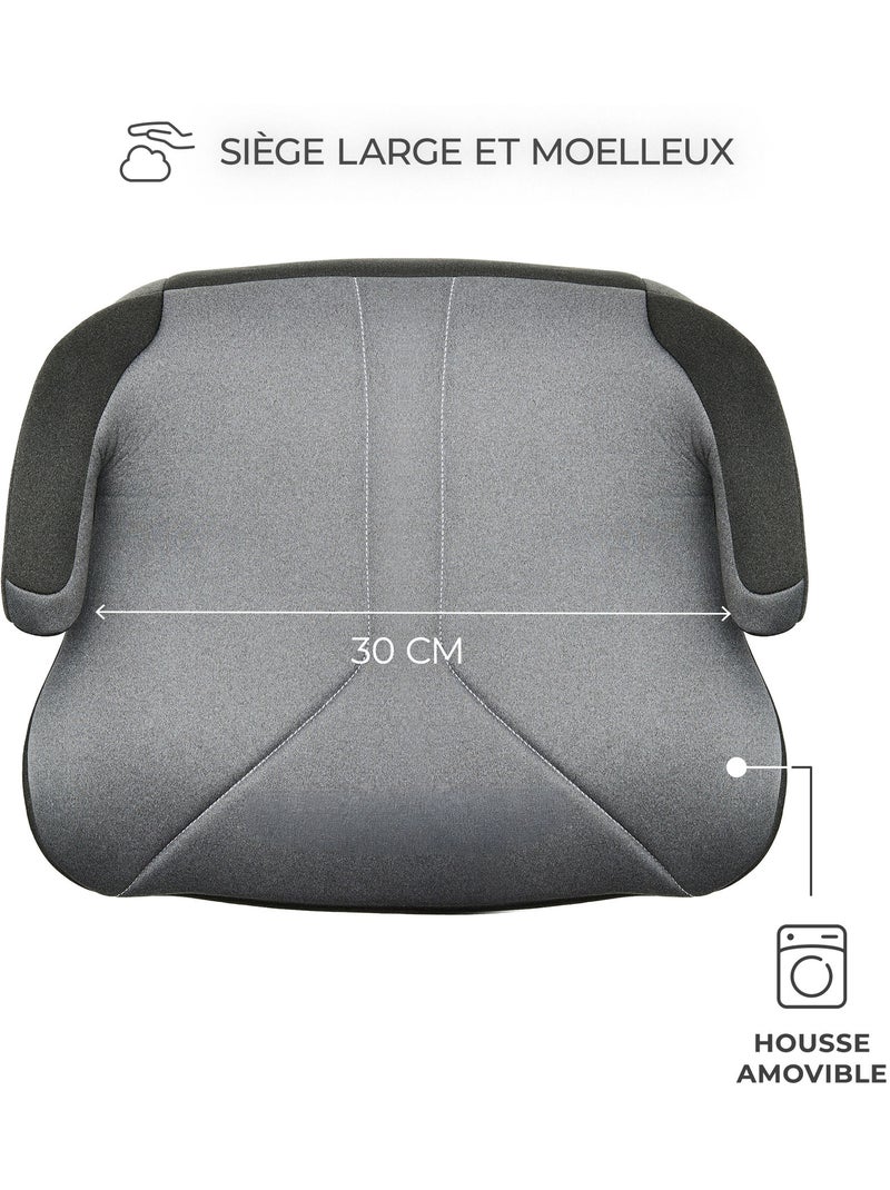 Siège Auto Rehausseur Kinderkraft I-BOOST 2 i-Size 125-150 cm avec Accoudoirs et Housse Lavable Gris - Kiabi