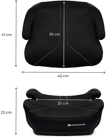 Siège Auto Rehausseur Kinderkraft I-BOOST 2 i-Size 125-150 cm avec Accoudoirs et Housse Lavable