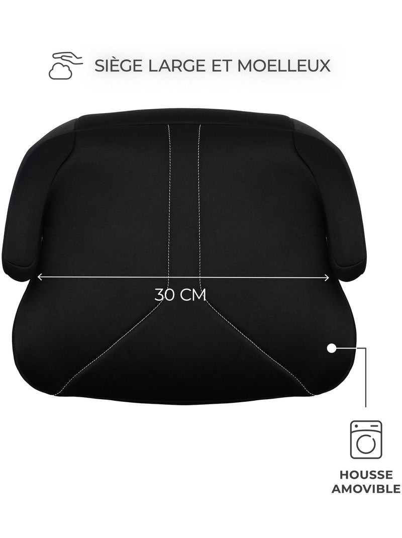 Siège Auto Rehausseur Kinderkraft I-BOOST 2 i-Size 125-150 cm avec Accoudoirs et Housse Lavable Noir - Kiabi