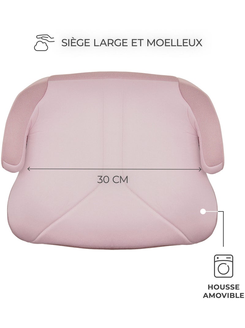 Siège Auto Rehausseur Kinderkraft I-BOOST 2 i-Size 125-150 cm avec Accoudoirs et Housse Lavable Rose - Kiabi