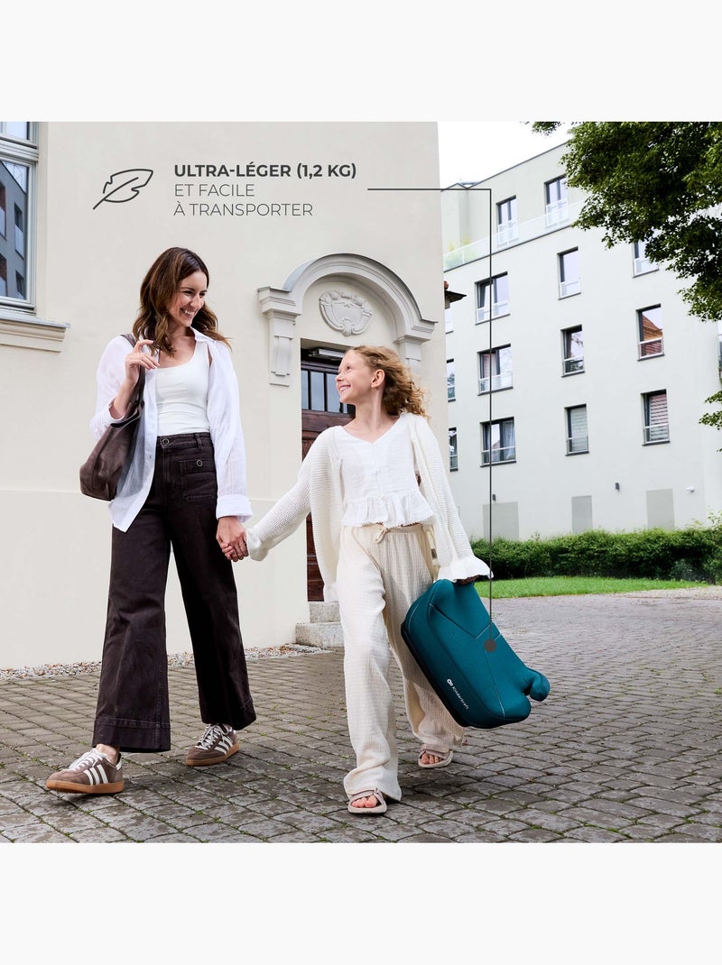 Siège Auto Rehausseur Kinderkraft I-BOOST 2 i-Size 125-150 cm avec Accoudoirs et Housse Lavable Vert - Kiabi