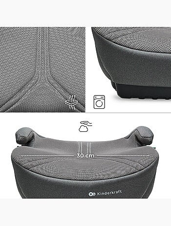 Siège Auto Rehausseur Kinderkraft I-BOOST 2 PRO i-Size avec ISOFIX, AIR FLOW et Accoudoirs