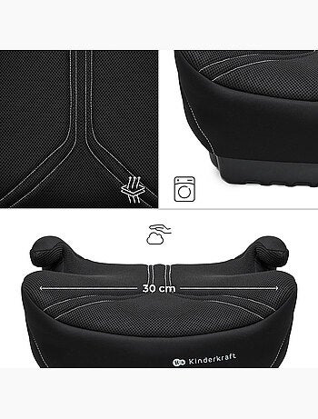 Siège Auto Rehausseur Kinderkraft I-BOOST 2 PRO i-Size avec ISOFIX, AIR FLOW et Accoudoirs