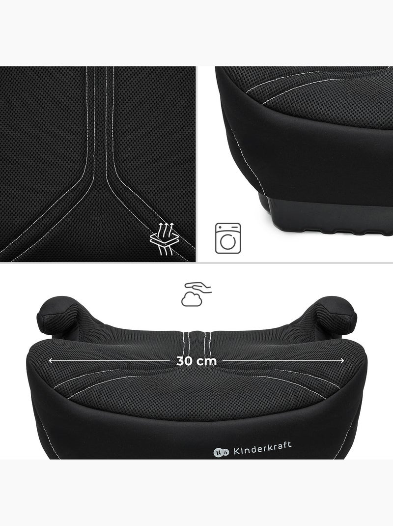 Siège Auto Rehausseur Kinderkraft I-BOOST 2 PRO i-Size avec ISOFIX, AIR FLOW et Accoudoirs Noir - Kiabi