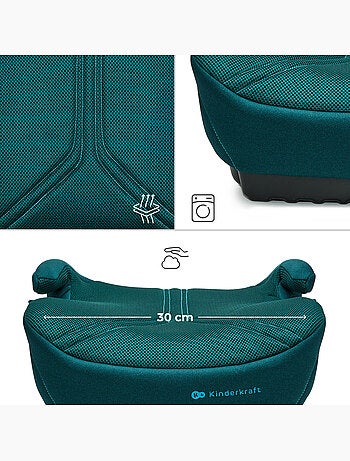 Siège Auto Rehausseur Kinderkraft I-BOOST 2 PRO i-Size avec ISOFIX, AIR FLOW et Accoudoirs