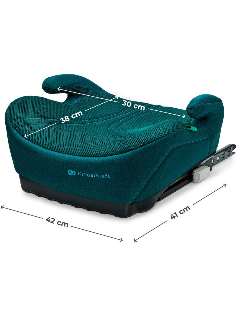 Siège Auto Rehausseur Kinderkraft I-BOOST 2 PRO i-Size avec ISOFIX, AIR FLOW et Accoudoirs Vert - Kiabi